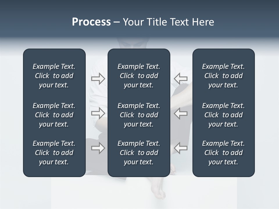 Man Lifestyle Barefoot PowerPoint Template