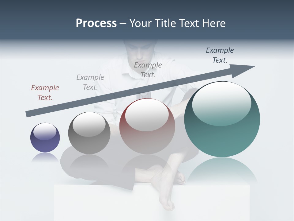 Man Lifestyle Barefoot PowerPoint Template