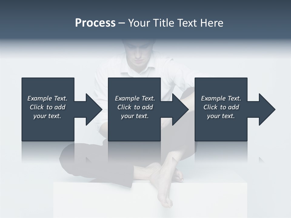 Man Lifestyle Barefoot PowerPoint Template