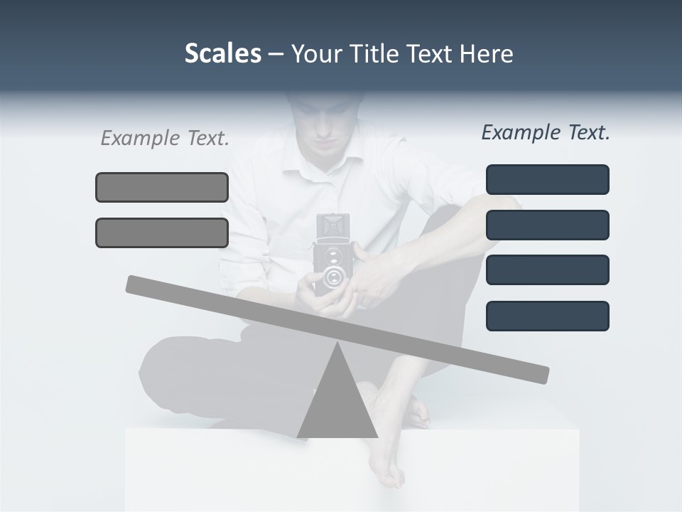 Man Lifestyle Barefoot PowerPoint Template