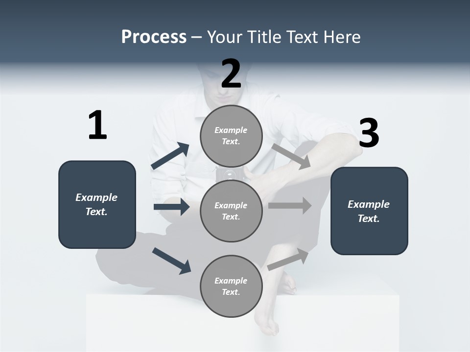 Man Lifestyle Barefoot PowerPoint Template