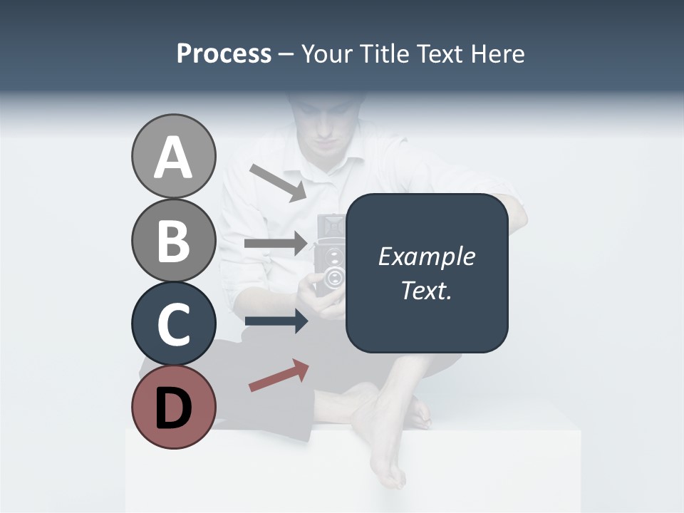 Man Lifestyle Barefoot PowerPoint Template