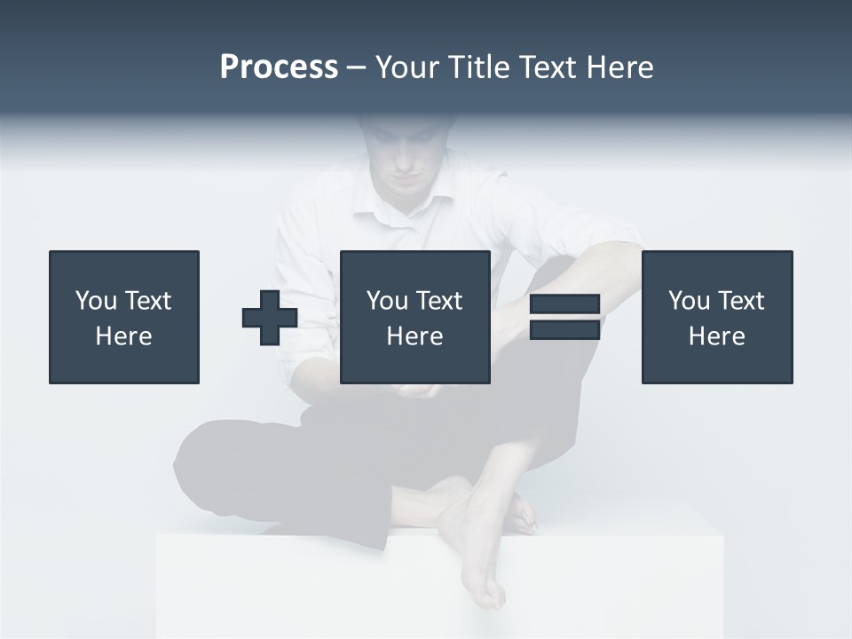 Man Lifestyle Barefoot PowerPoint Template