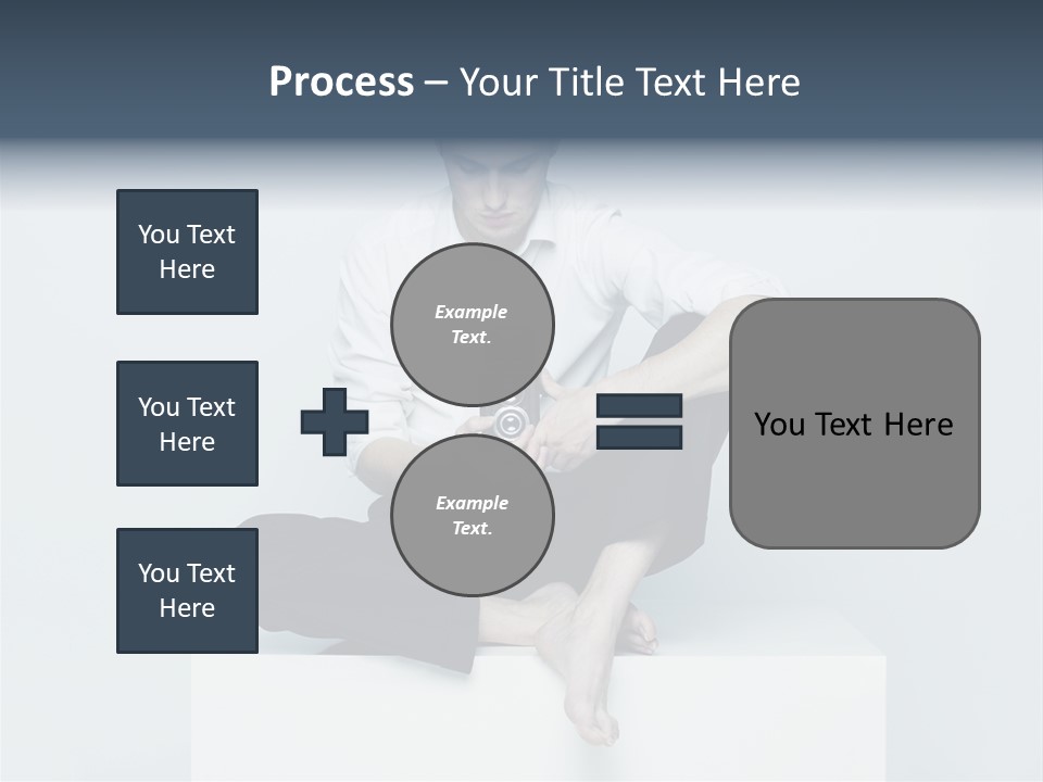Man Lifestyle Barefoot PowerPoint Template