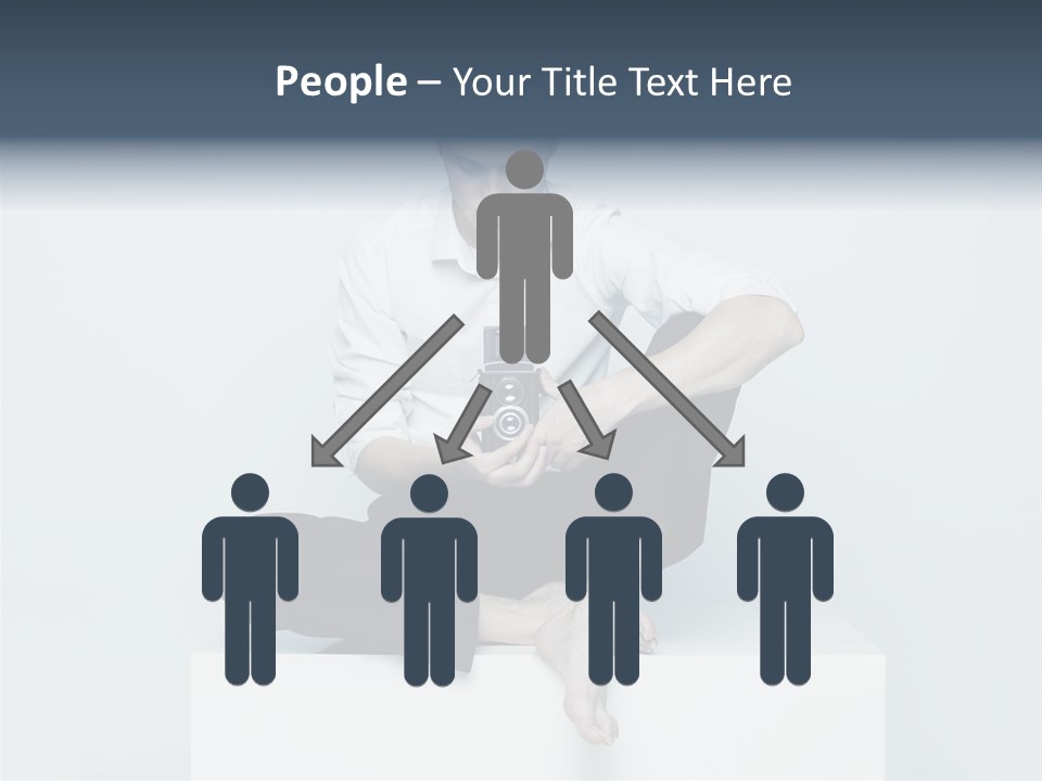 Man Lifestyle Barefoot PowerPoint Template