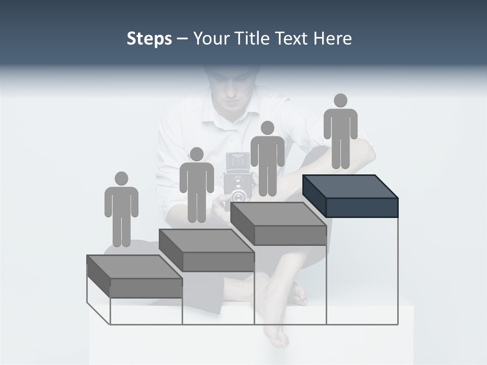 Man Lifestyle Barefoot PowerPoint Template