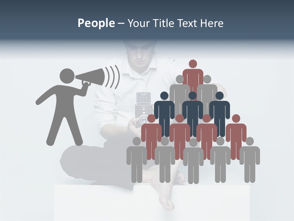 Man Lifestyle Barefoot PowerPoint Template