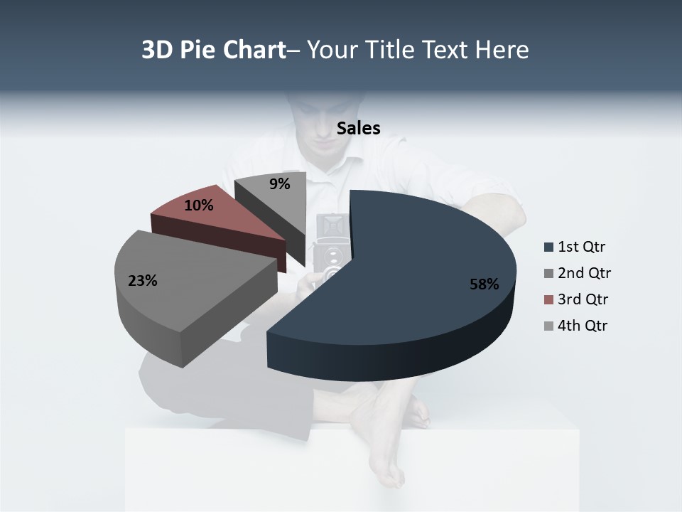 Man Lifestyle Barefoot PowerPoint Template