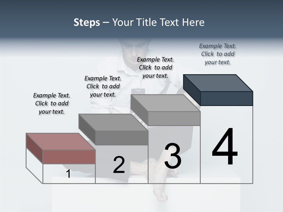 Man Lifestyle Barefoot PowerPoint Template