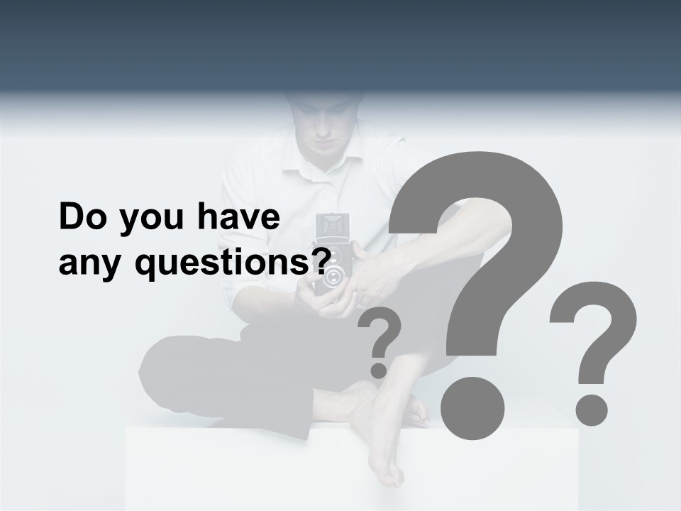 Man Lifestyle Barefoot PowerPoint Template