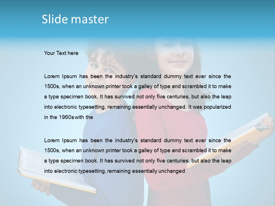 Teenager Educate Study PowerPoint Template