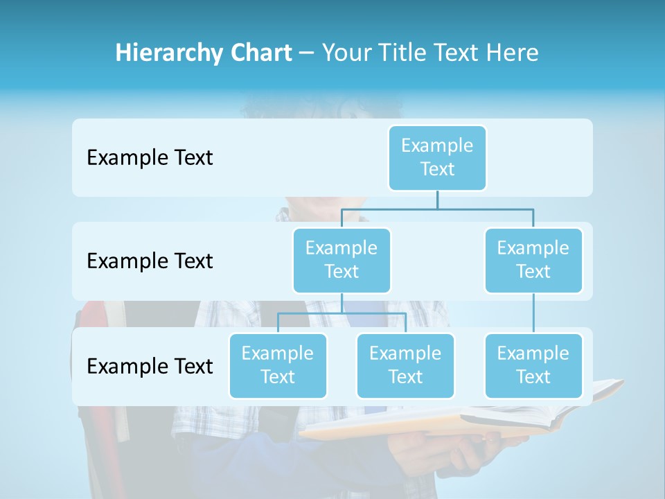 Horizontal Boy Schoolkid PowerPoint Template