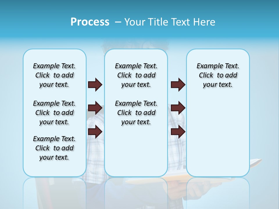 Horizontal Boy Schoolkid PowerPoint Template
