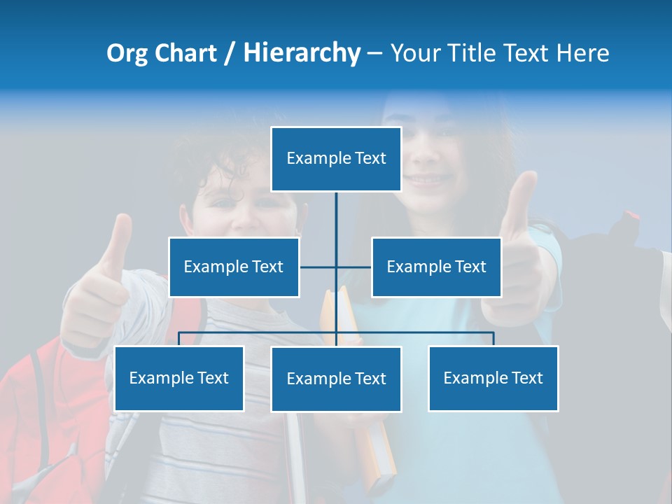 Showing Girl Rucksack PowerPoint Template