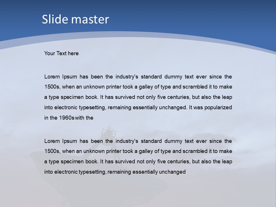 Travel Southwest Silhouette PowerPoint Template