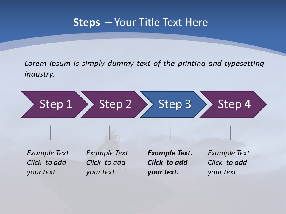 Travel Southwest Silhouette PowerPoint Template