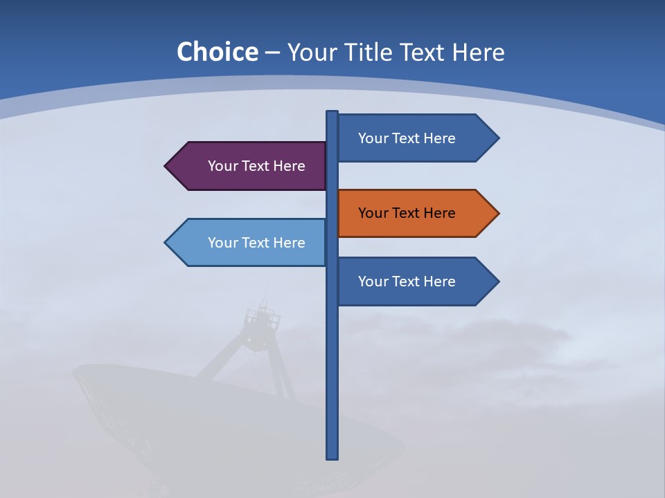 Travel Southwest Silhouette PowerPoint Template
