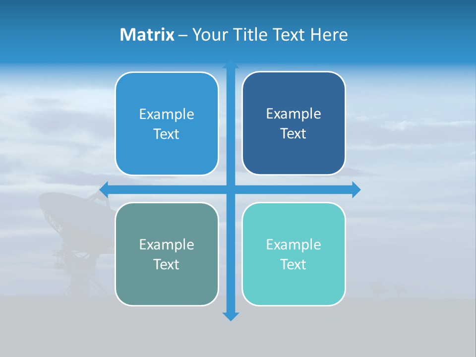 Astronomy Array Dusk PowerPoint Template