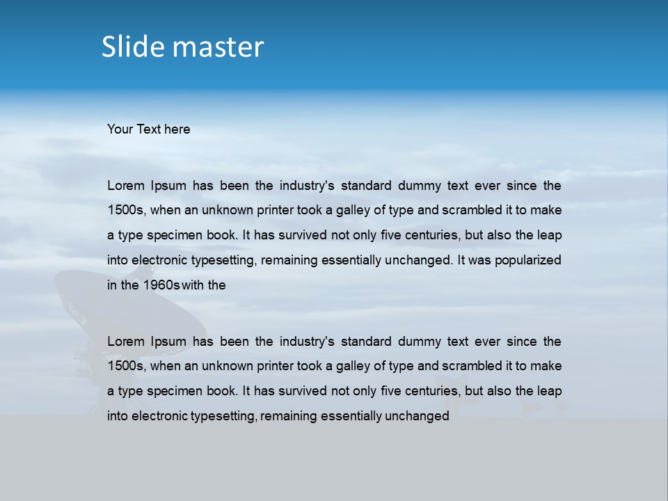 Astronomy Array Dusk PowerPoint Template