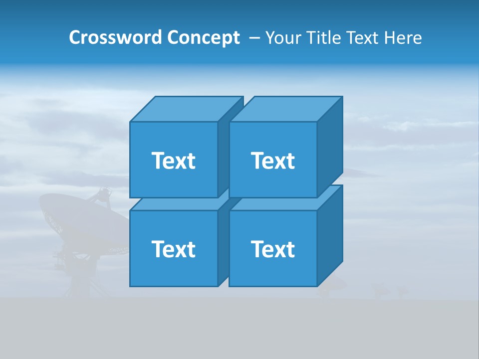 Astronomy Array Dusk PowerPoint Template