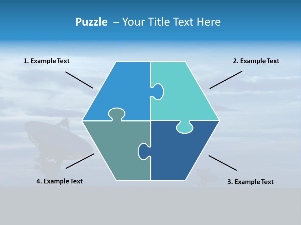 Astronomy Array Dusk PowerPoint Template