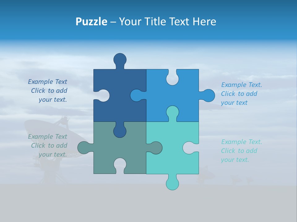 Astronomy Array Dusk PowerPoint Template