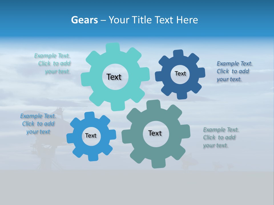 Astronomy Array Dusk PowerPoint Template