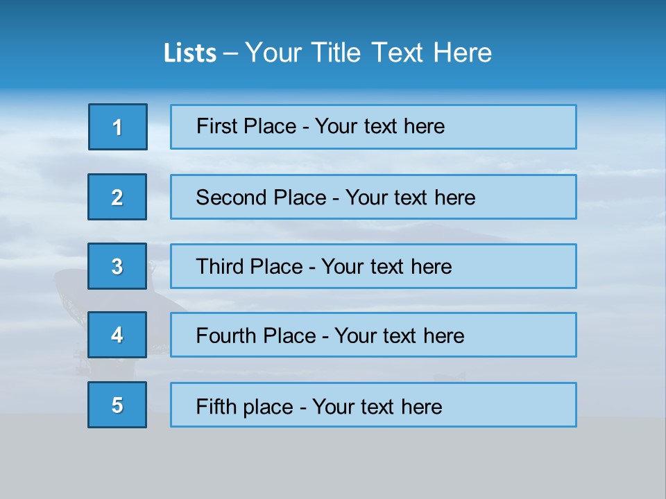 Astronomy Array Dusk PowerPoint Template