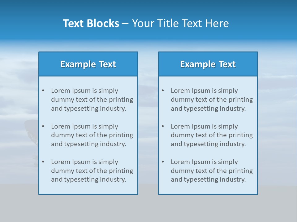 Astronomy Array Dusk PowerPoint Template