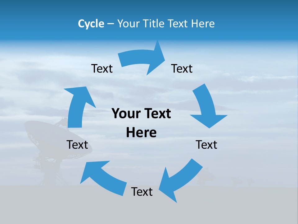 Astronomy Array Dusk PowerPoint Template