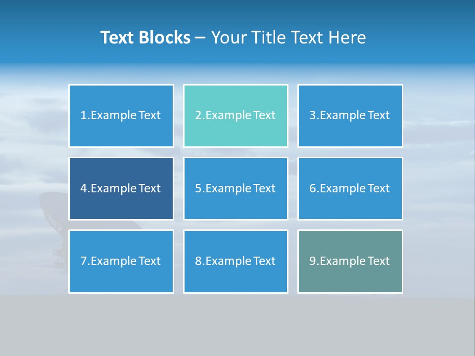 Astronomy Array Dusk PowerPoint Template