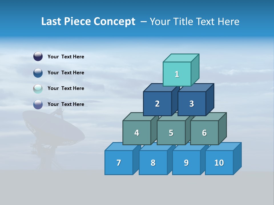 Astronomy Array Dusk PowerPoint Template