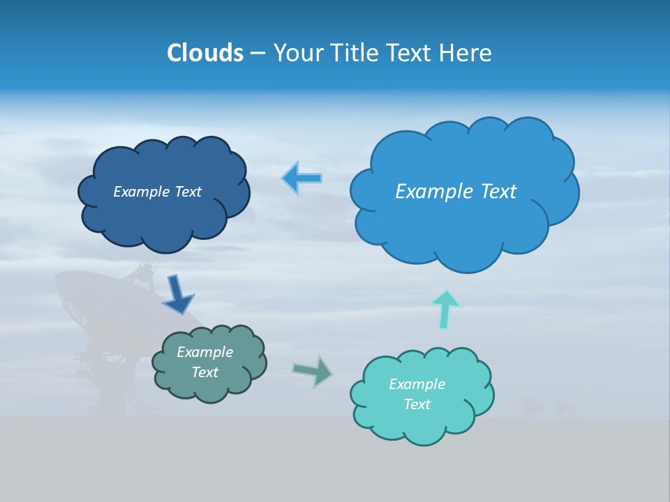 Astronomy Array Dusk PowerPoint Template