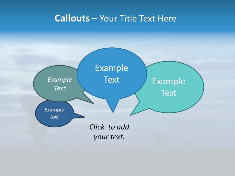 Astronomy Array Dusk PowerPoint Template