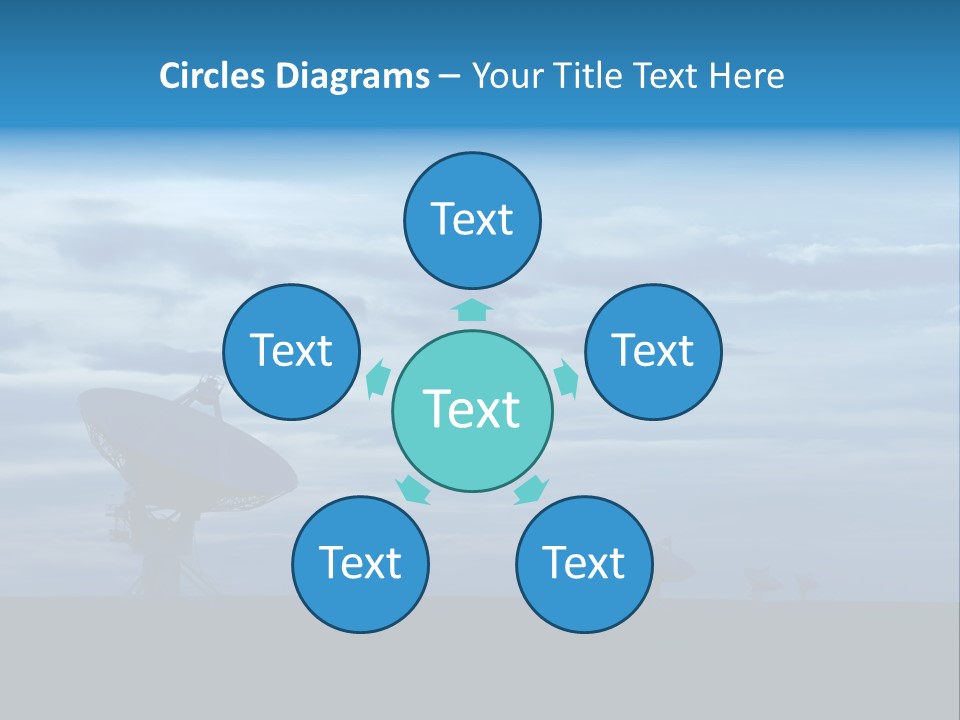 Astronomy Array Dusk PowerPoint Template