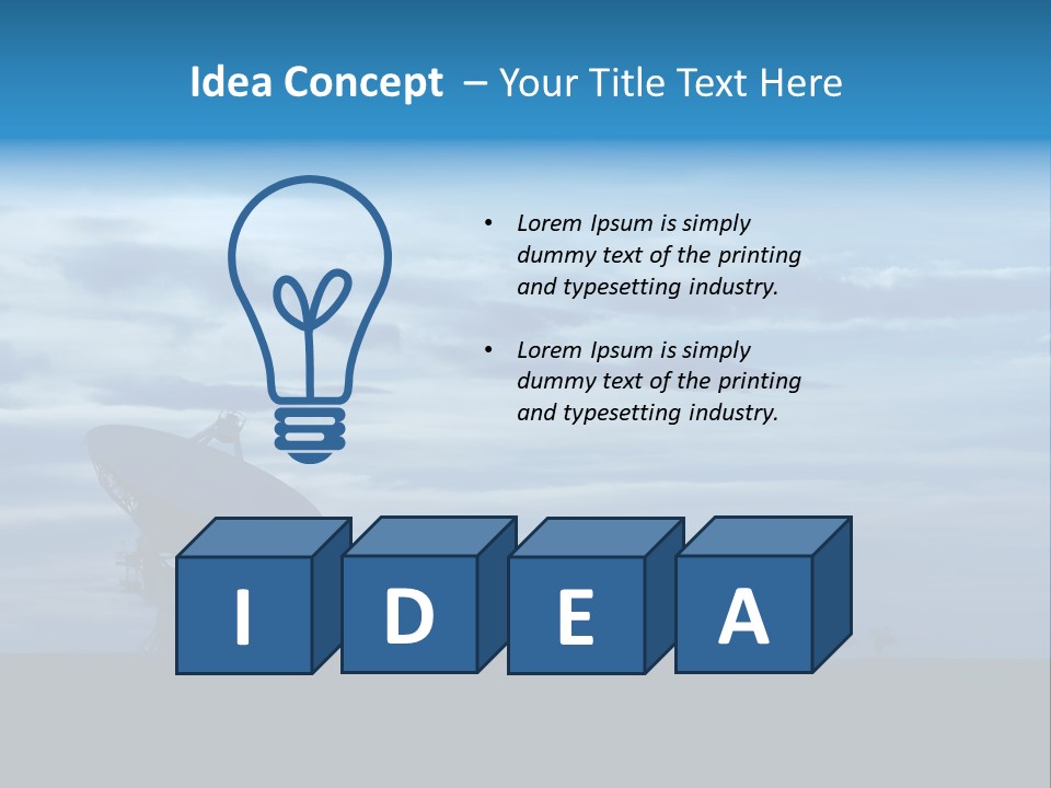 Astronomy Array Dusk PowerPoint Template