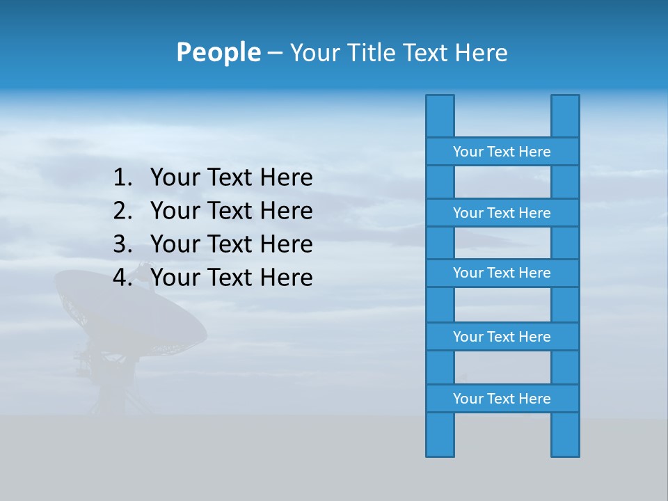 Astronomy Array Dusk PowerPoint Template