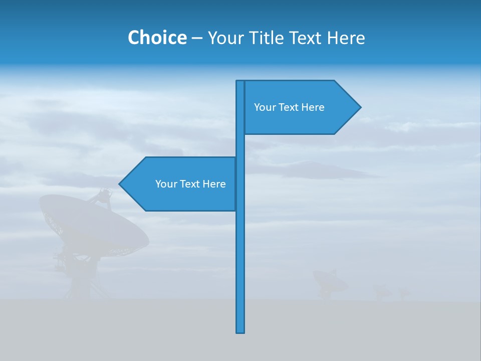 Astronomy Array Dusk PowerPoint Template