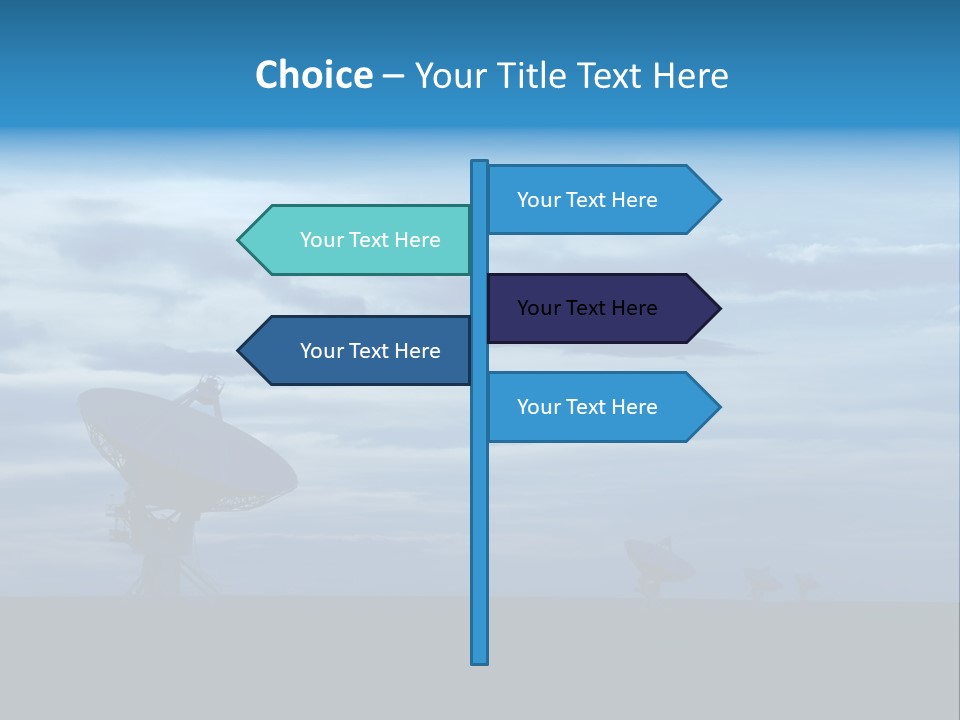 Astronomy Array Dusk PowerPoint Template