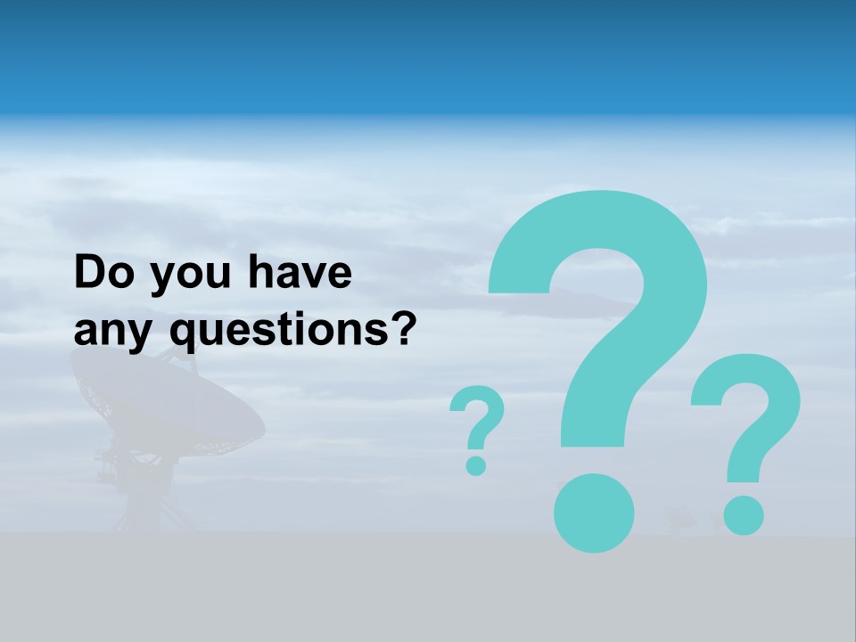 Astronomy Array Dusk PowerPoint Template