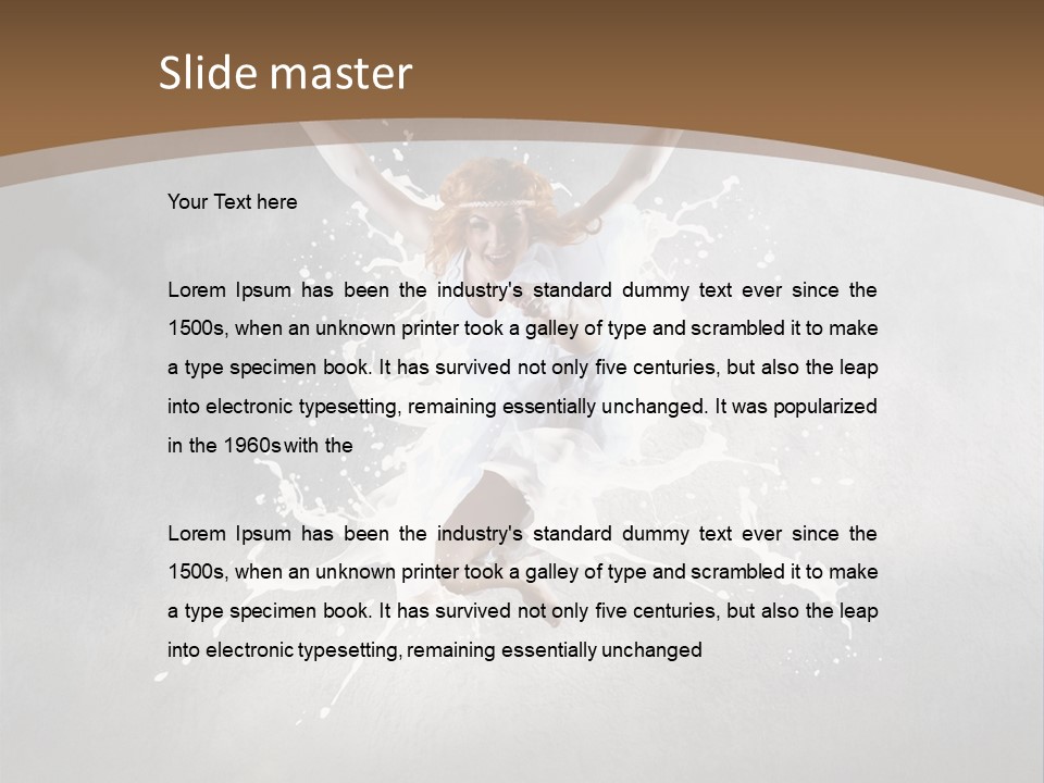 Tiptoe Mid Air Elegance PowerPoint Template