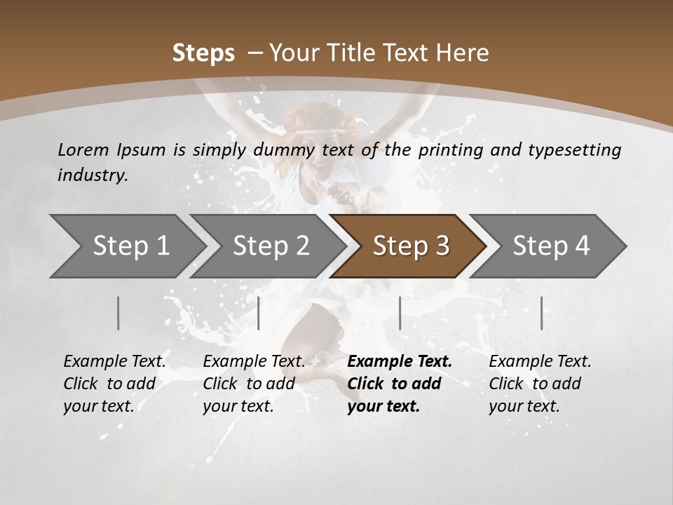 Tiptoe Mid Air Elegance PowerPoint Template
