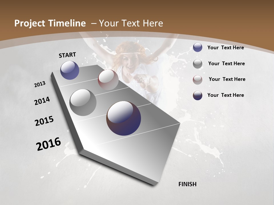 Tiptoe Mid Air Elegance PowerPoint Template