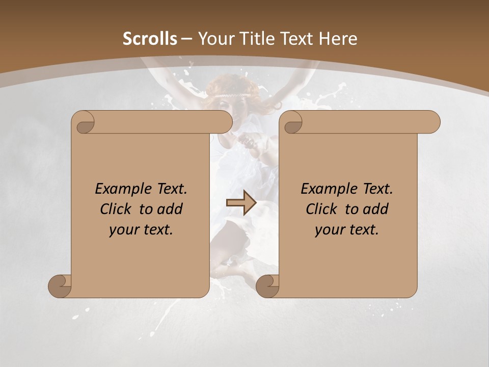 Tiptoe Mid Air Elegance PowerPoint Template