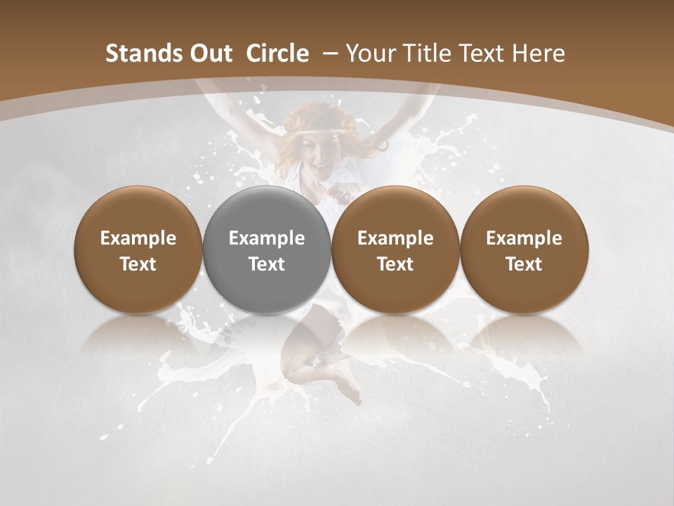 Tiptoe Mid Air Elegance PowerPoint Template