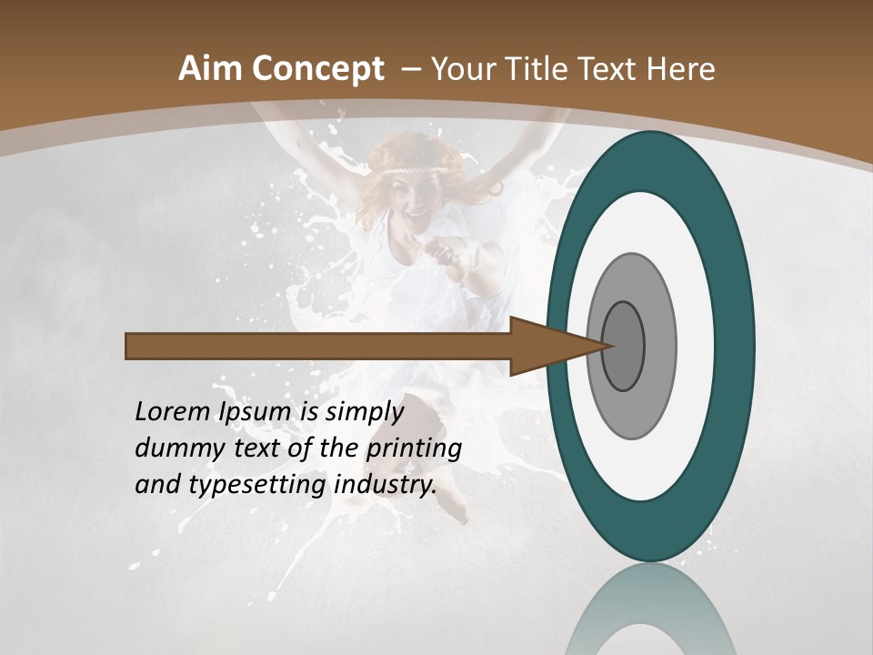 Tiptoe Mid Air Elegance PowerPoint Template