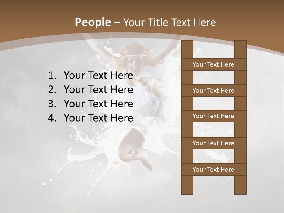 Tiptoe Mid Air Elegance PowerPoint Template