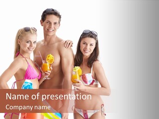 Happiness Female Girl PowerPoint Template