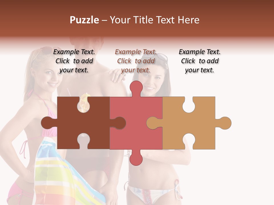 Happiness Female Girl PowerPoint Template