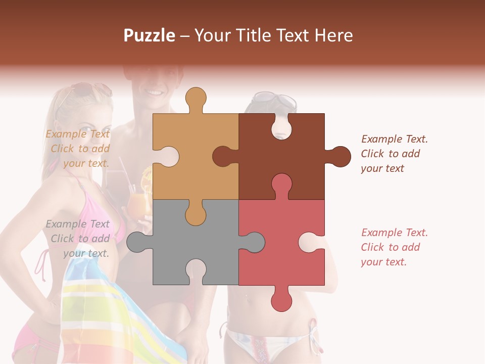 Happiness Female Girl PowerPoint Template